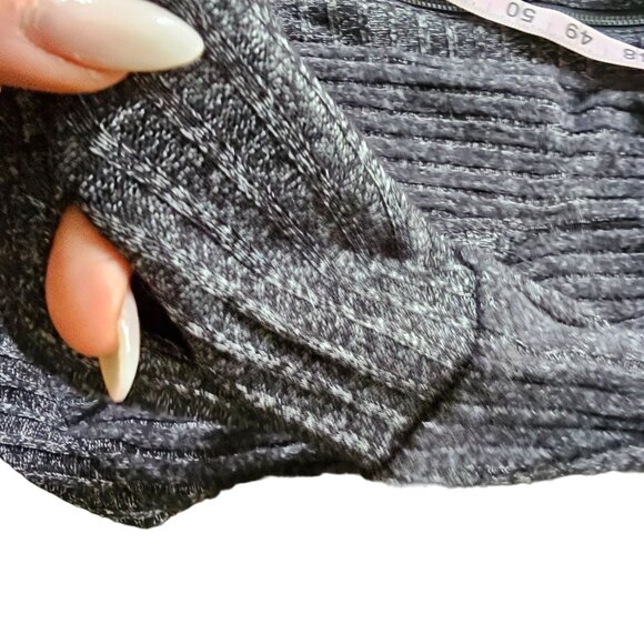 Splendid Women's Dark Grey Heather Zip Cardigan Jacket Sweater sz XS - Picture 7 of 11